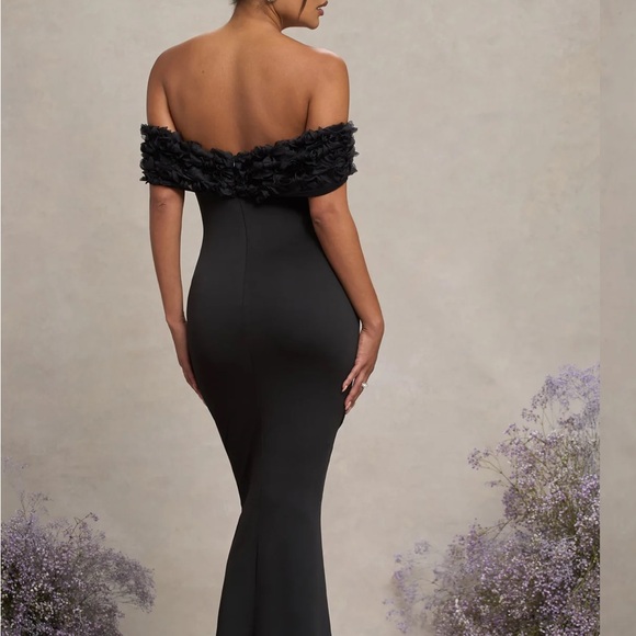 Club L London Dresses & Skirts - Club L maternity black tie gown size US8